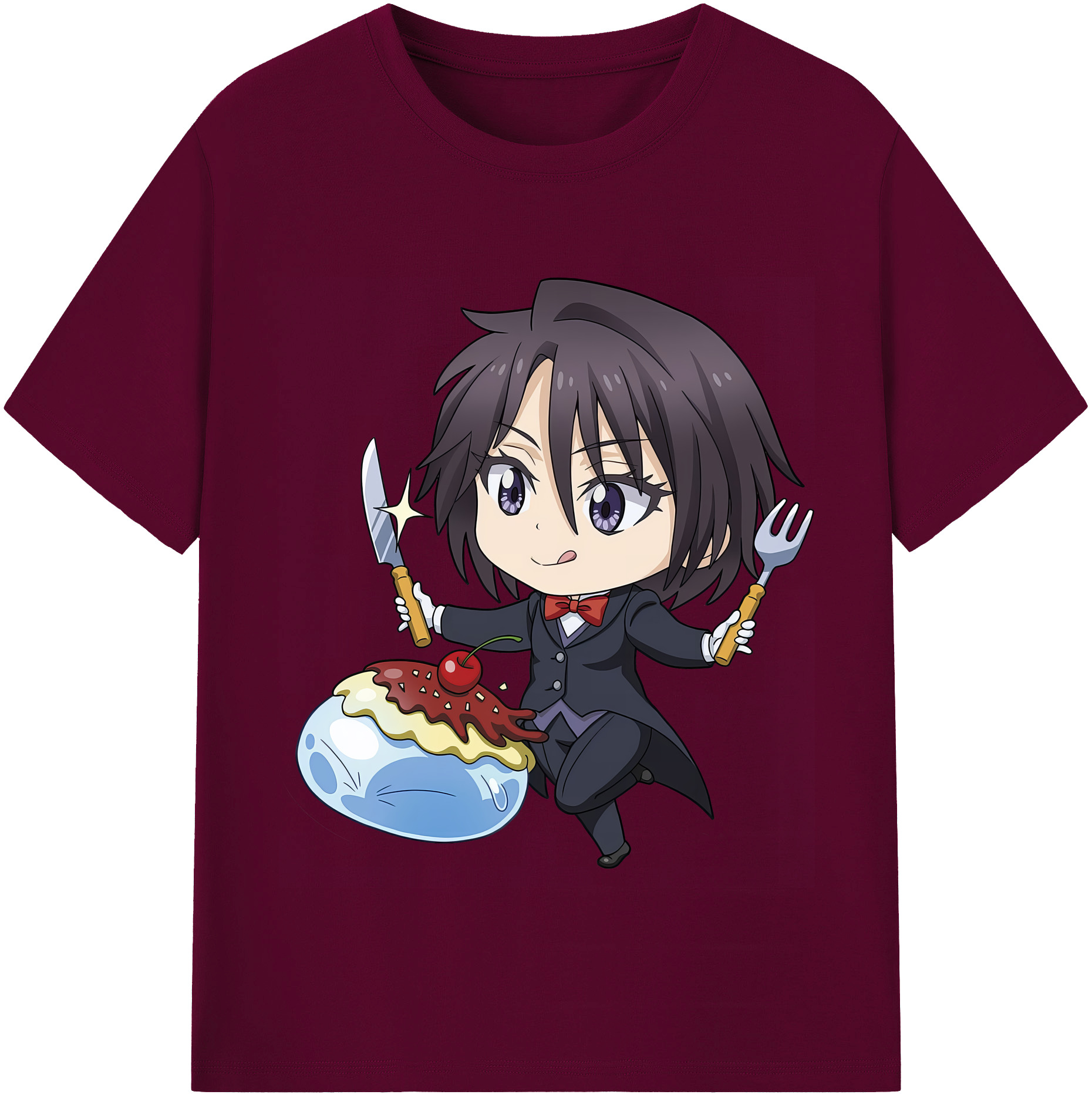 （画像用） 転スラ Regarding Reincarnated to Slime レディースカジュアルプリントTシャツ（綿100％）